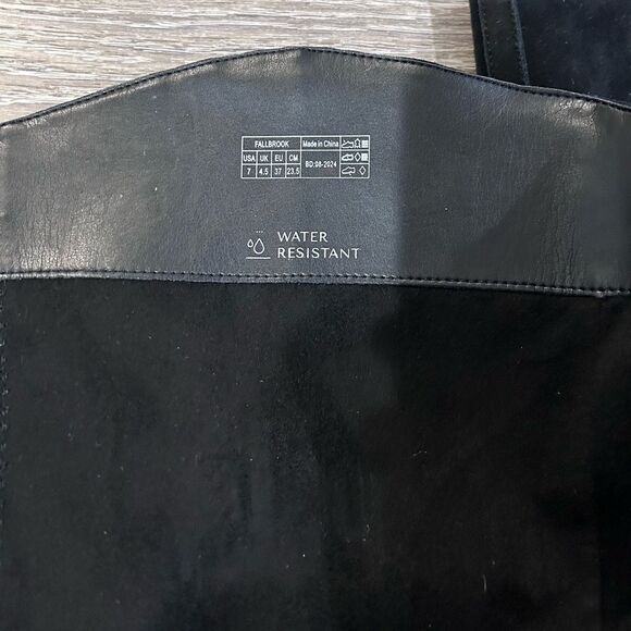 New Vionic Fallbrook Water Resistant Knee High Women Boots Size 7 Black - Picture 4 of 6